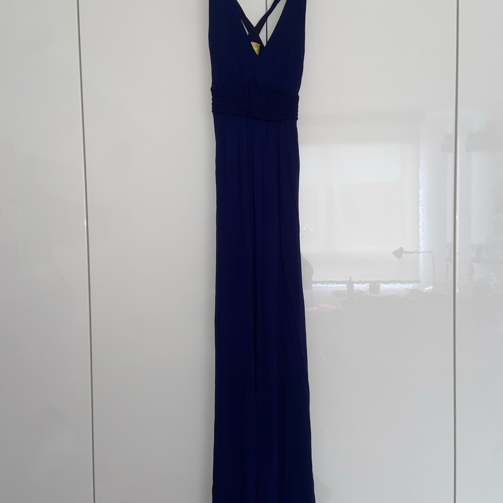 Elegant Navy Blue Maxi Dress